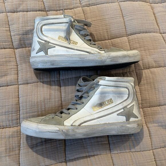 Golden Goose White Ice Suede Star - Picture 2 of 5